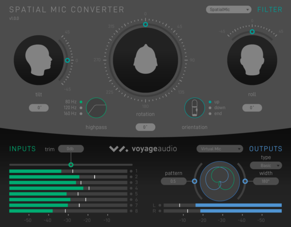 Spatial Mic Converter Plugin Virtual Mic Output