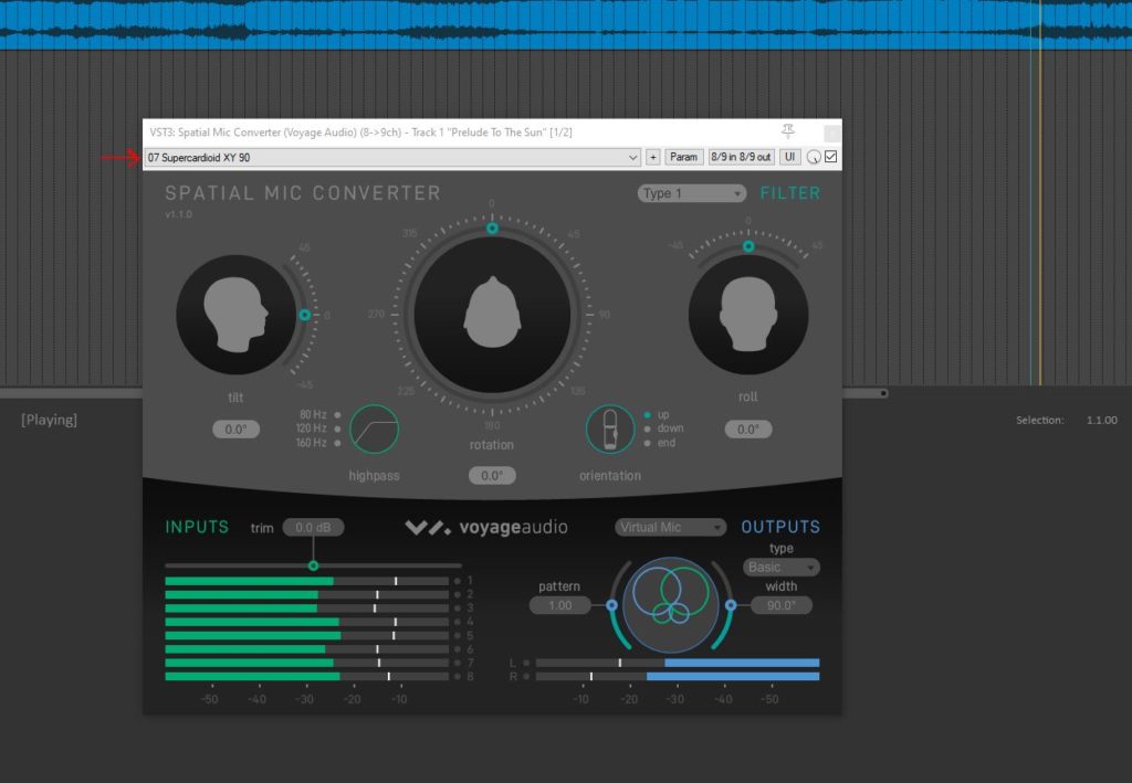 Spatial Mic Converter Preset Location