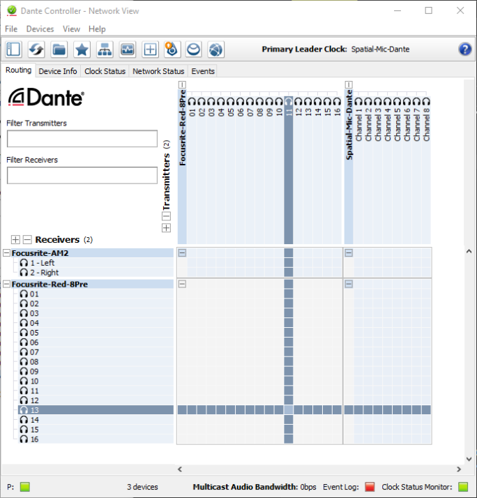 Setting up Spatial Mic Dante Using Dante Controller - Voyage Audio
